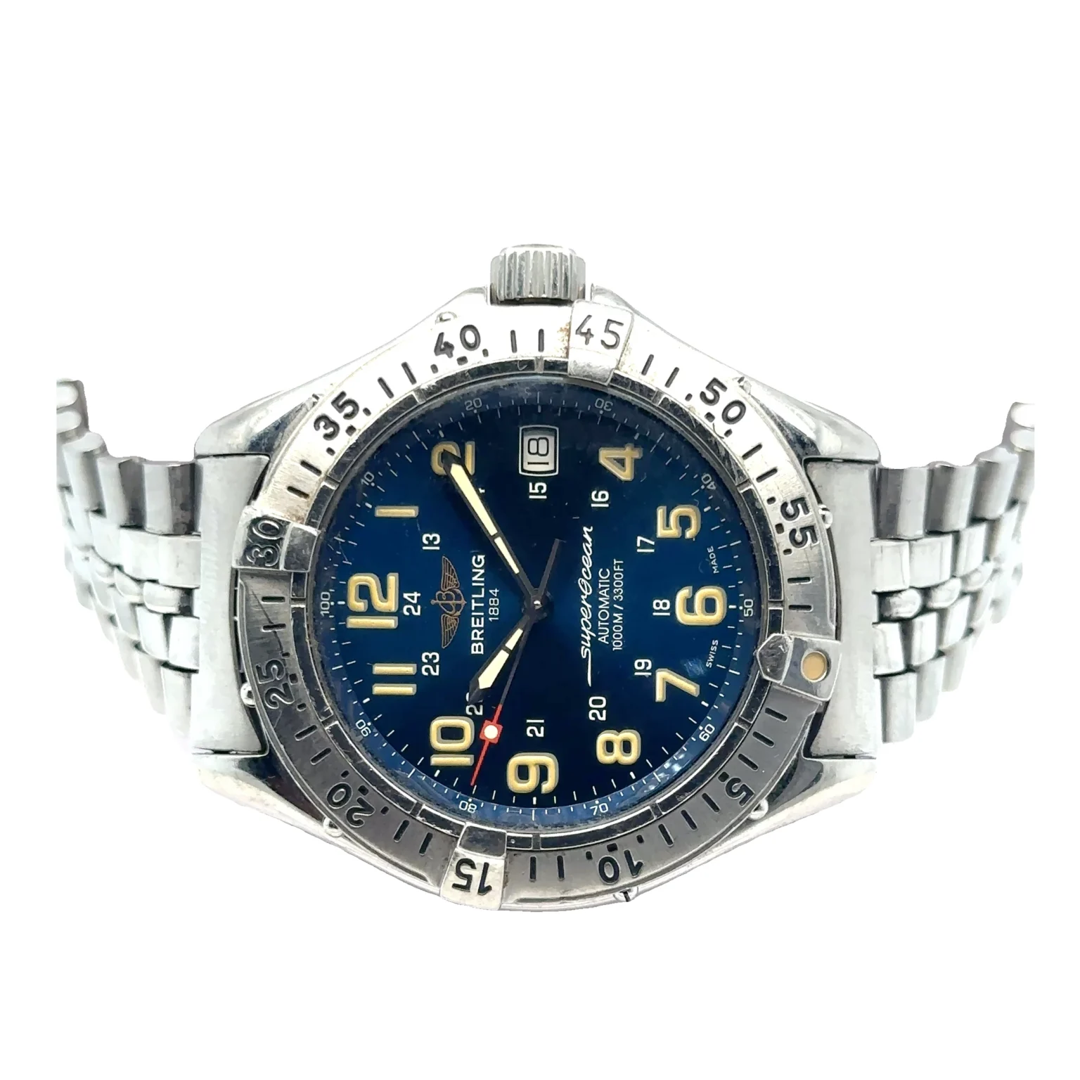 BREITLING Super Ocean Colt A17040 Date blue Dial - Jewelry