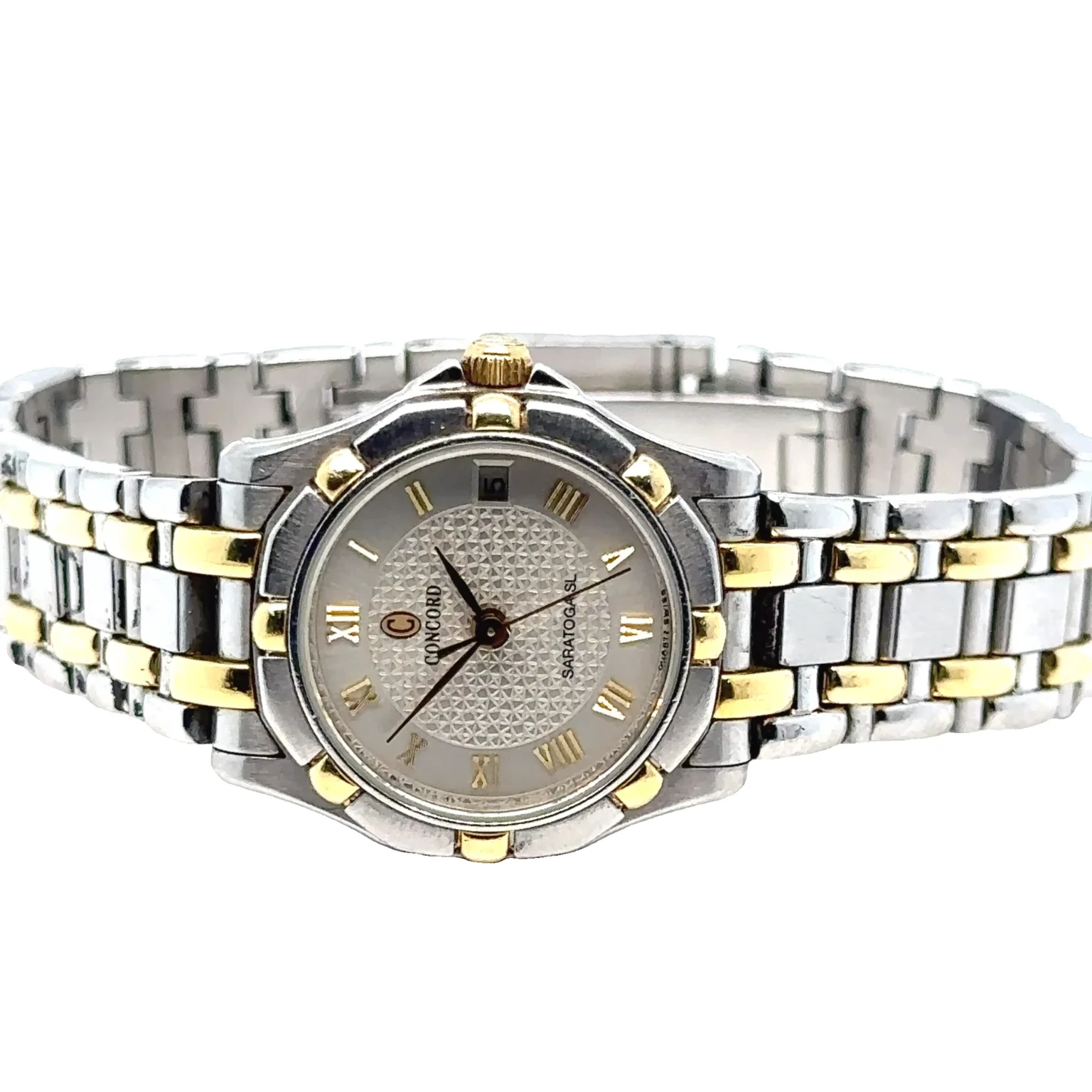 時計 CONCORD SARATOGA Concord| Women's Saratoga 18K yellow gold and stainless steel