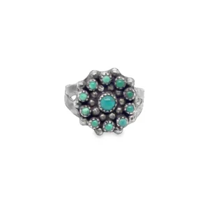 Authentic 1970s Zuni Handmade Turquoise Ring