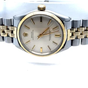 Vintage Two-Tone Rolex Oyster Perpetual with Original Box and Papers